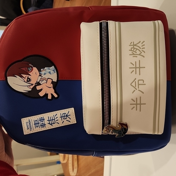 My Hero Academia Shoto Todoroki Fire & Ice Mini Backpack - Picture 3 of 10